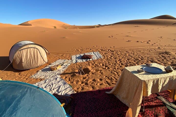Merzouga Wild Camping: Overnight Private Camp in Erg Chebbi Dunes
