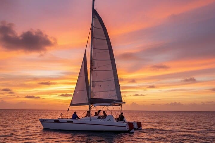 Private Catamaran Sail & Snorkel: West Coast Barbados Turtles & Reefs