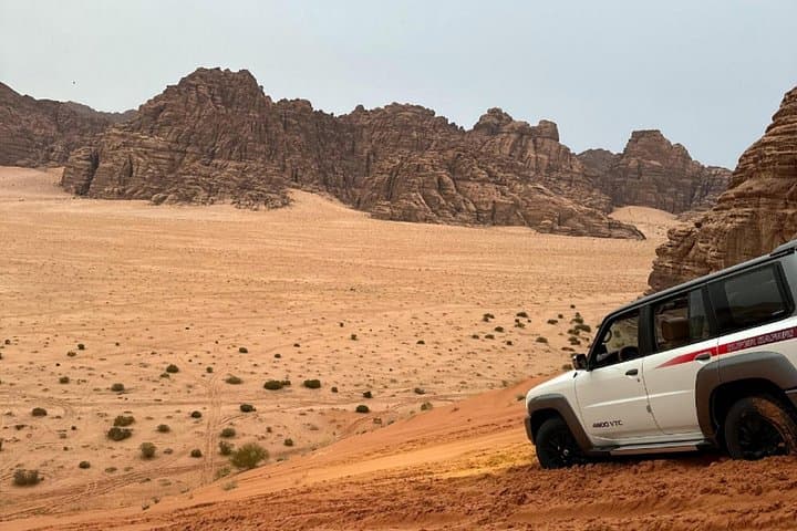 Full-Day Bajdah and Hesma Desert Adventure: Jabal Safina, Wildlife & Neom Caves