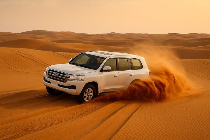 Dubai Red Dunes Evening Safari: BBQ Dinner, Dune Bashing & Live Shows