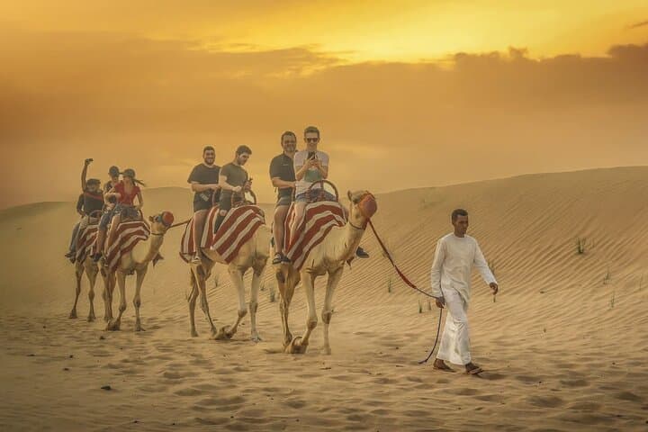Red Dunes Morning VIP Safari: Quad Biking, Camel Ride & Sandboarding in Lahbab