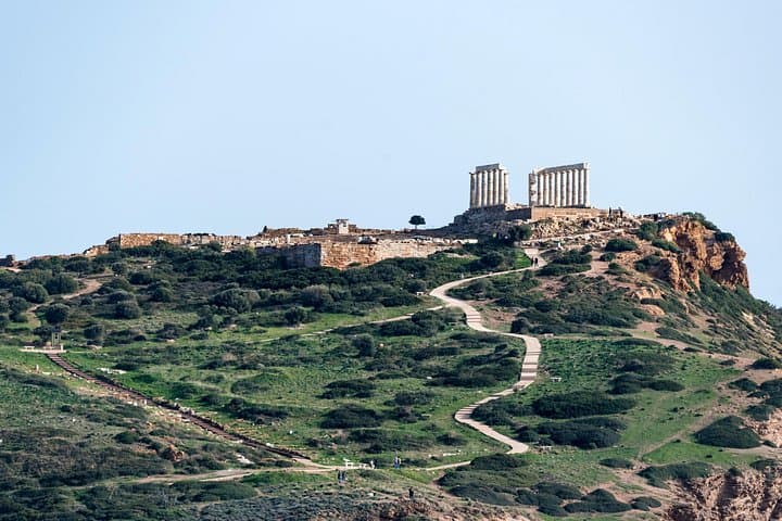 Athens to Cape Sounio: Temple of Poseidon Sunset Tour & Beach Break photo 1