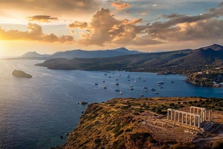 Athens to Cape Sounio: Temple of Poseidon Sunset Tour & Beach Break photo 3