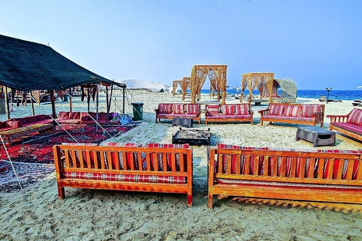Full-Day Desert Safari & Beach Camp Buffet in Qatar