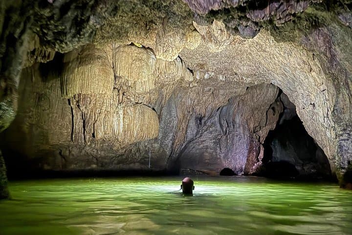 Night-Time Charco Azul & Cuevas Arenales Cave and Waterfall Adventure in Puerto Rico