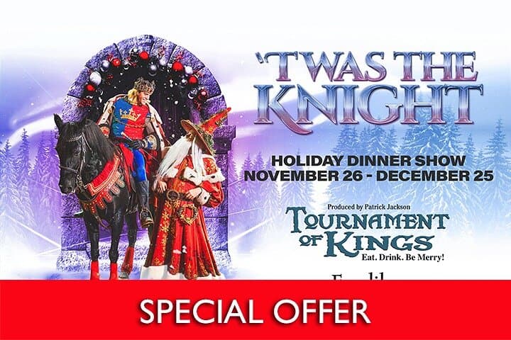 Tournament of Kings Dinner Show at Excalibur — Jousting, Feast & Family Entertainment in Las Vegas