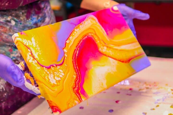 Detroit Fluid Art Experience: 10x20 Instructor-Led Canvas Workshop photo 4