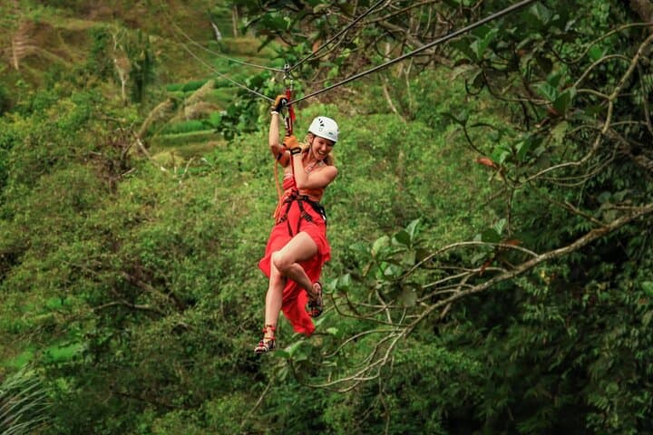 Ubud Zipline & Monkey Forest Half-Day: Tegalalang Rice Terrace Adventure photo 4