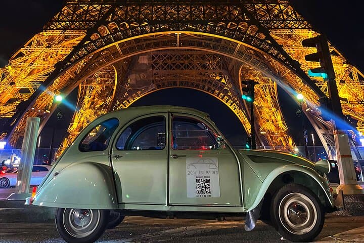 Paris Private 2CV Vintage Drive — Day & Night Champagne Tour
