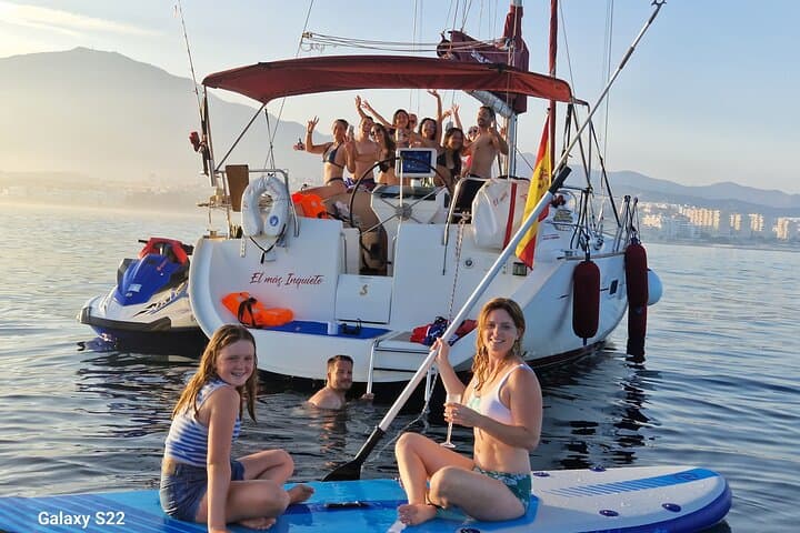 Two-Hour Marbella Boat Tour with Cava, Tapas, Paddleboard & Snorkel