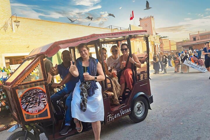 Private Tuk-Tuk Marrakech Tour: Camel Ride & Zellige Workshop Experience