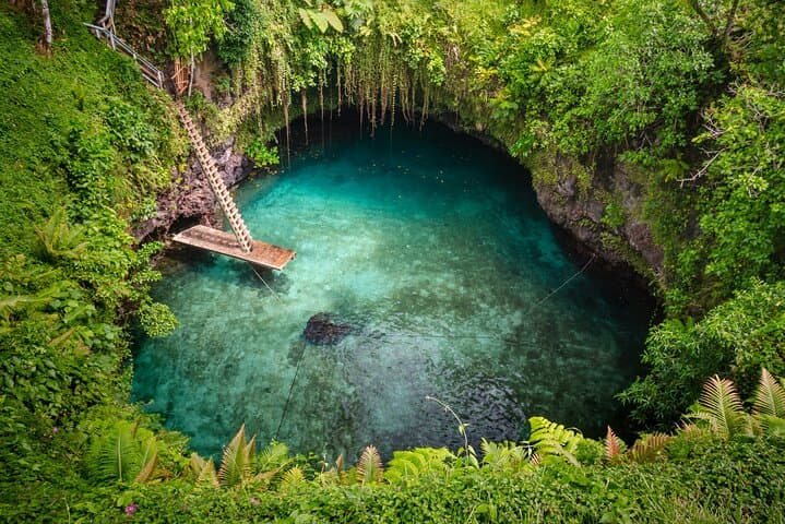 Samoa Shore Day Tour: To Sua Trench, Waterfalls & Lalomanu Beach