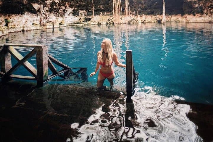 Cenote Santa Bárbara Day Tour — Swim, Snorkel & Explore Homún Cenotes from Mérida photo 1