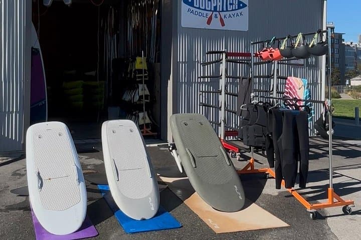 Learn to eFoil on the San Francisco Bay — Crane Cove Electric Hydrofoil Lessons photo 2