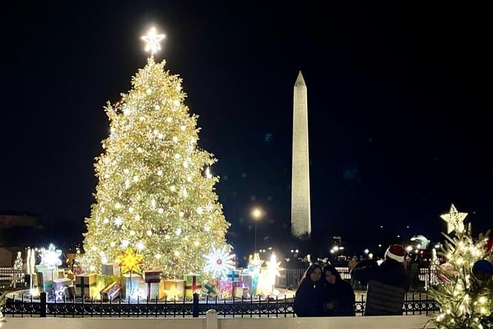 Holiday Lights Tour at the U.S. Capitol, White House & Memorials — Washington DC Evening Walk photo 5