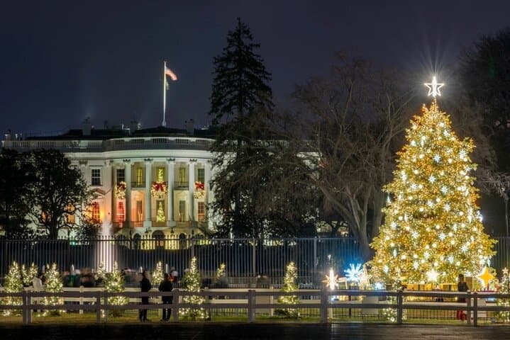 Holiday Lights Tour at the U.S. Capitol, White House & Memorials — Washington DC Evening Walk photo 6