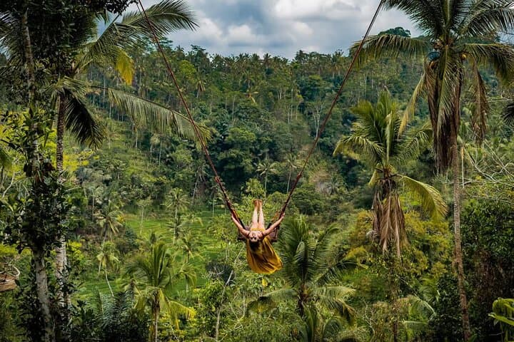 Ubud Jungle Swing & Ayung River Rafting with Tegalalang Lunch
