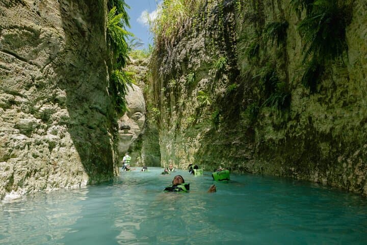 Punta Cana Underground Sacred River & Blue Cenote Adventure: Float Through Limestone Tunnels