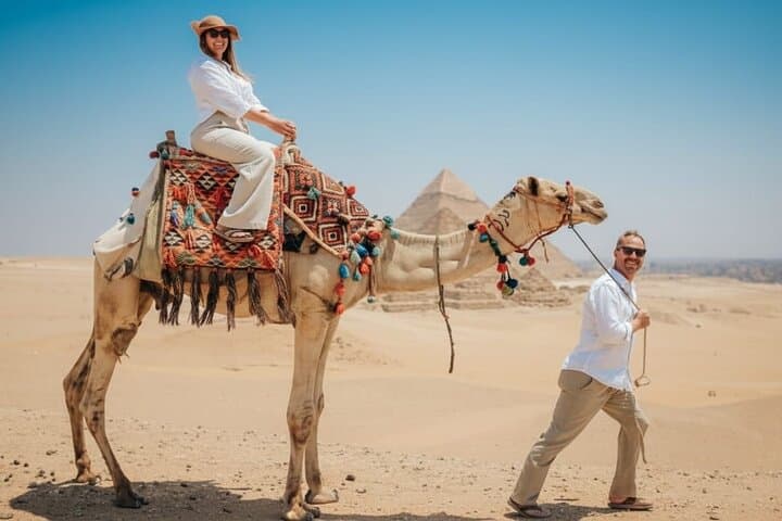 Giza Pyramids Tour: Sphinx, Panoramic Views & Sahara Camel Ride
