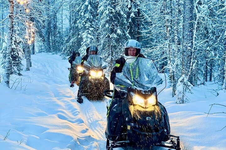 Private Snowmobile Safari from Riverside Lodge, Levi — 3-Hour Winter Ride photo 5