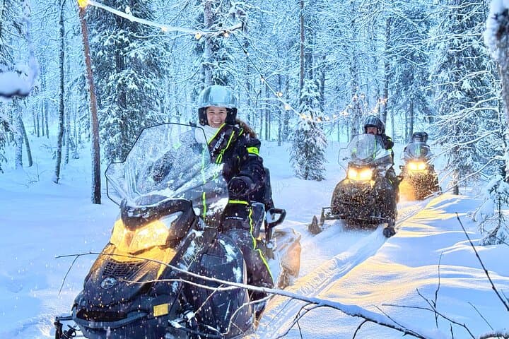 Private Snowmobile Safari from Riverside Lodge, Levi — 3-Hour Winter Ride photo 2