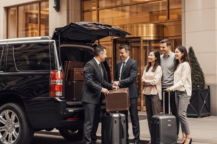 Private Luxury Airport Transfer from NYC Hotels — Sedan, SUV, Limo & Van