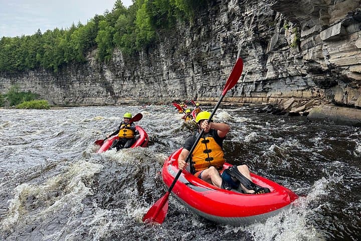 Jacques-Cartier River Family Rafting and Inflatable Kayak — Guided Descent Near Quebec City