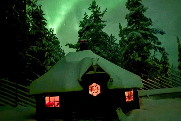 Kick Sled Northern Lights Tour with Reindeer and Kota in Levi photo 2