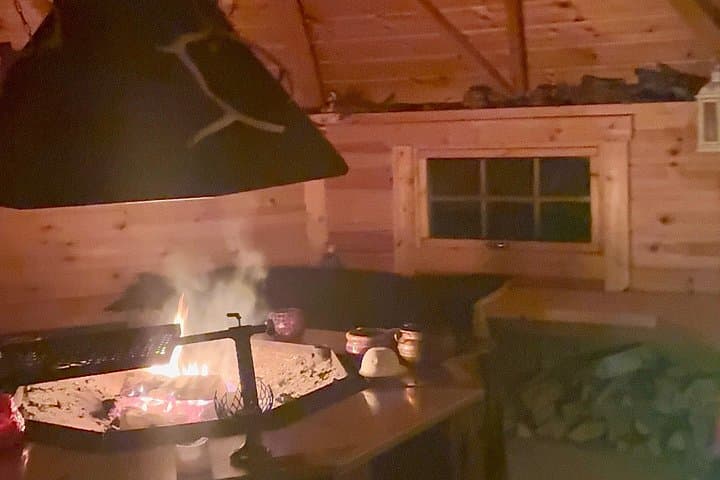 Kick Sled Northern Lights Tour with Reindeer and Kota in Levi photo 3