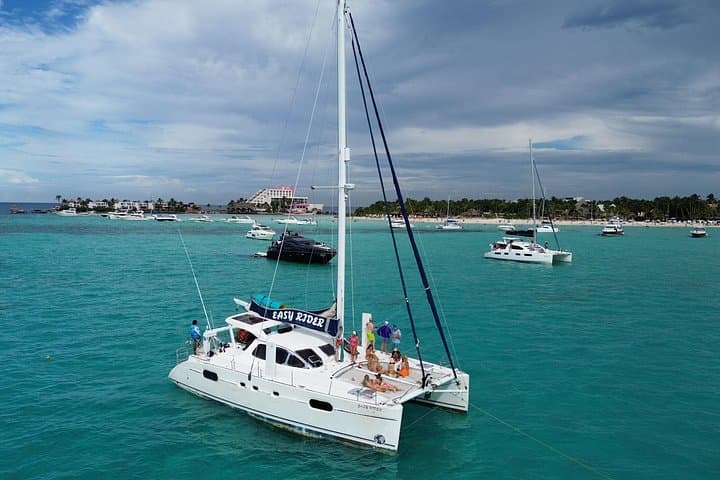 Catamaran Sunset and Snorkel off Isla Mujeres — 4‑Hour Caribbean Cruise photo 3