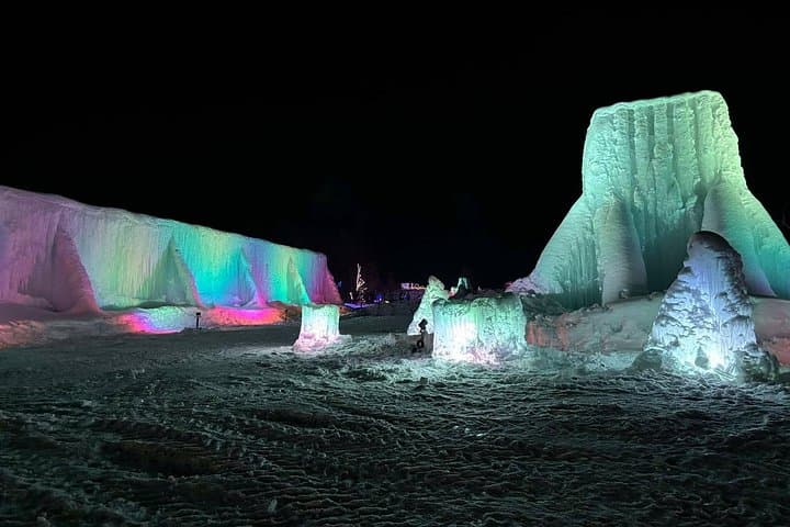 Mahora Iwate World of Ice 2026 — Morioka Bus Package & Night Light-Up