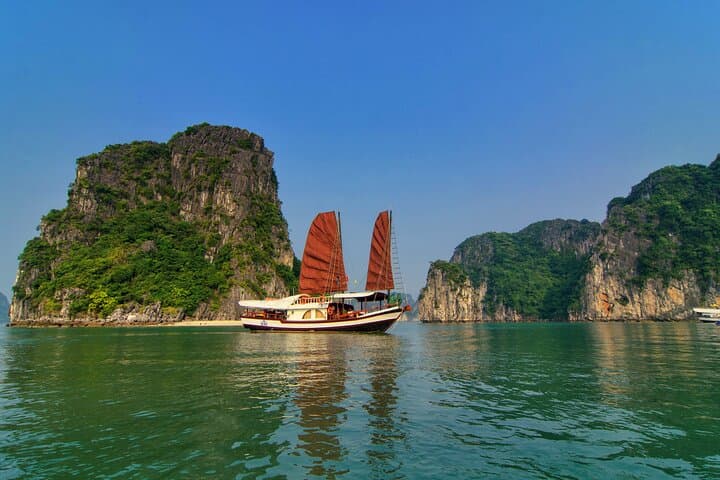 Hidden Bai Tu Long Bay: Private 2-Day Boutique Cruise through Limestone Wilderness photo 2