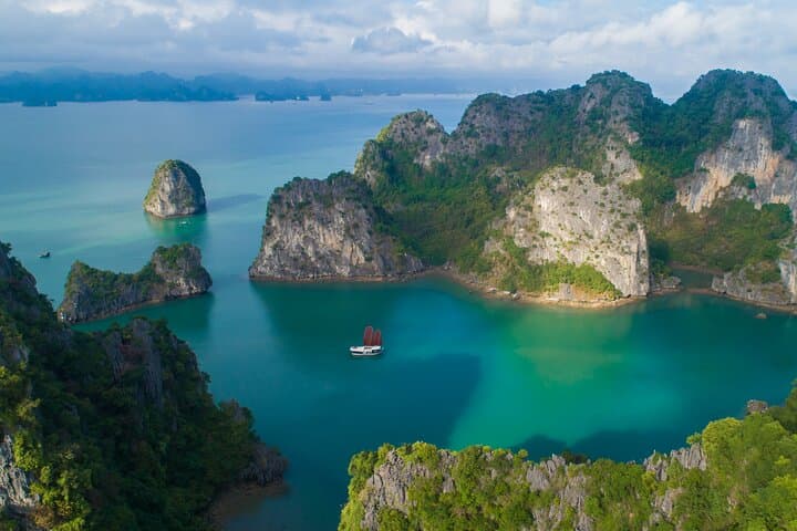 Hidden Bai Tu Long Bay: Private 2-Day Boutique Cruise through Limestone Wilderness