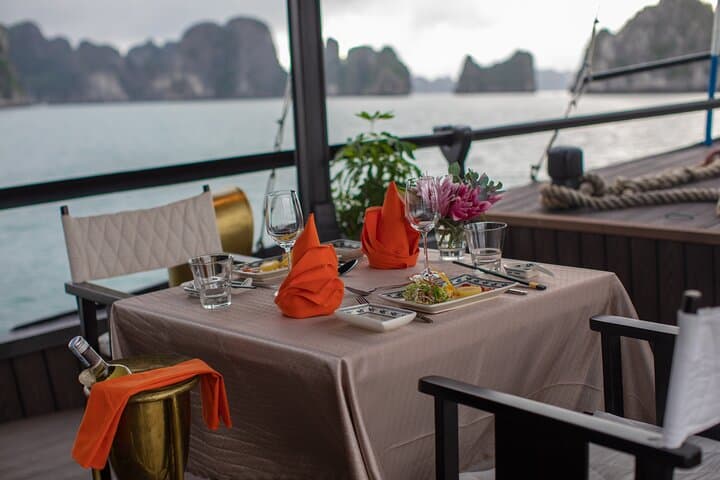 Hidden Bai Tu Long Bay: Private 2-Day Boutique Cruise through Limestone Wilderness photo 4