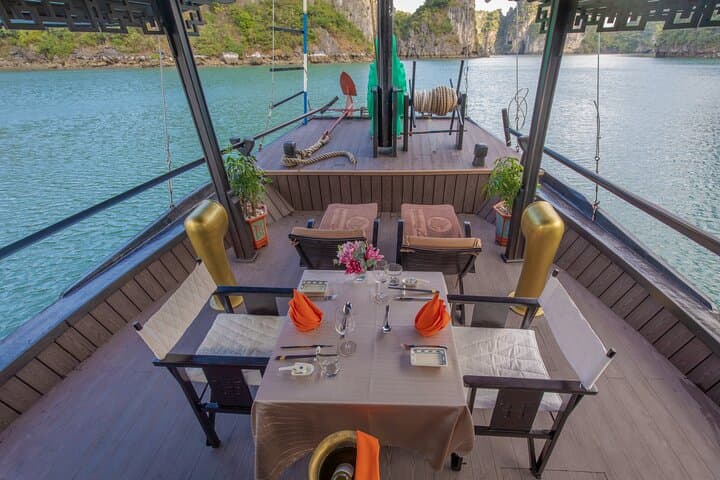 Hidden Bai Tu Long Bay: Private 2-Day Boutique Cruise through Limestone Wilderness photo 5