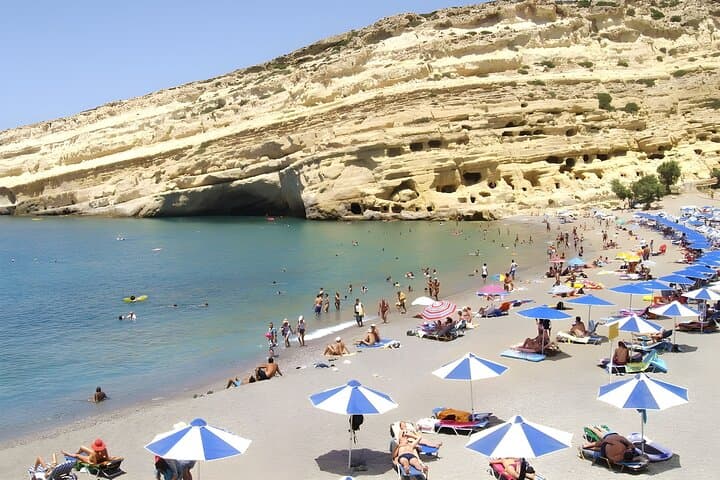 Matala Beach, Caves & Winery Full-Day Tour from Heraklion photo 2