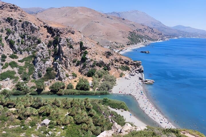 Kourtaliotiko Gorge & Preveli Palm Beach: Full-Day Crete Waterfall and Palm Forest Tour