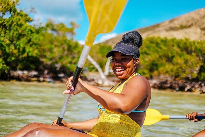 Pinel Island Kayak & Snorkel: Guided Marine Reserve Tour from Cul-de-Sac, St. Martin