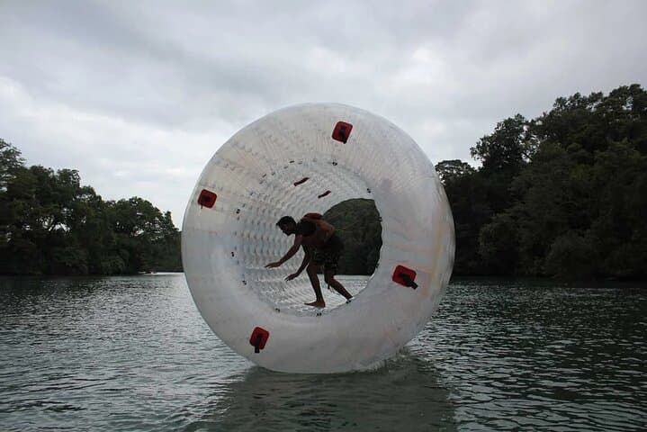 Roll Across the Lake: Inflatable Water Ball Rollers at Downtown OWA, Foley