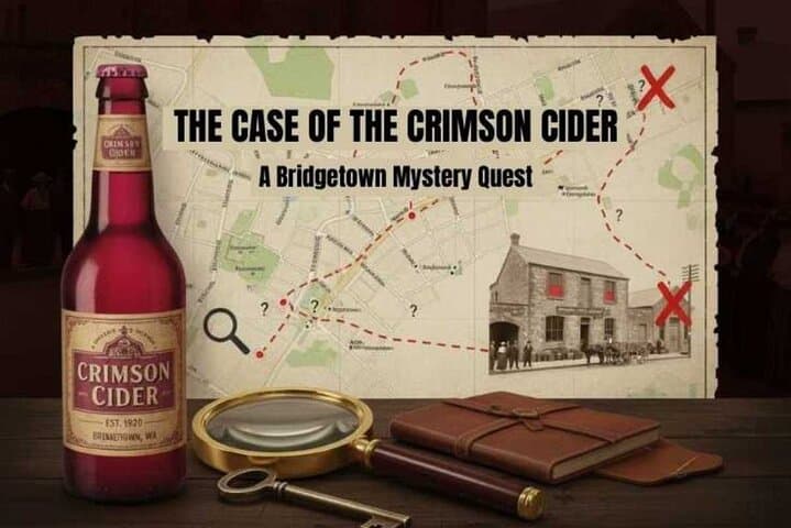 Crimson Cider Mystery Clue Hunt: Self-Guided Detective Walk in Historic Bridgetown