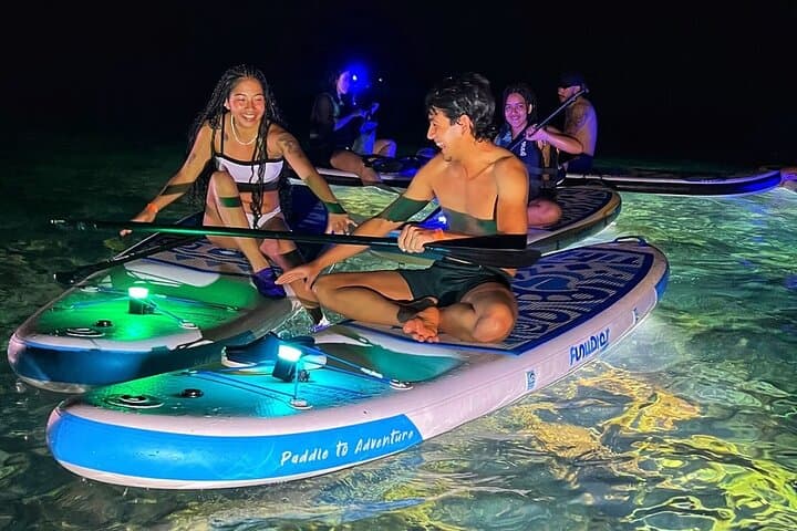 LED Night Paddleboard Tour in San Andrés Sea — Glow Paddle Experience photo 3