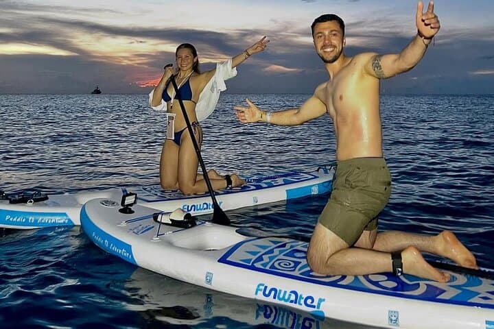 LED Night Paddleboard Tour in San Andrés Sea — Glow Paddle Experience photo 4