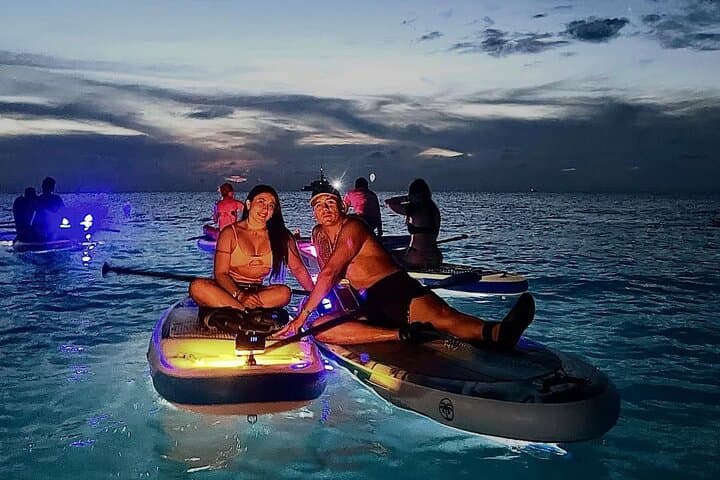 LED Night Paddleboard Tour in San Andrés Sea — Glow Paddle Experience photo 6