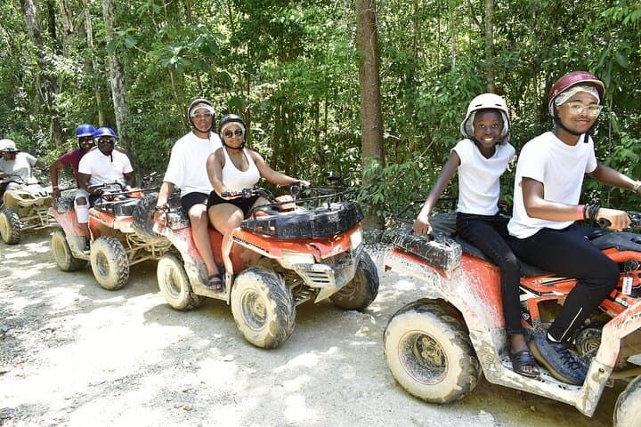 Jungle ATV and Cenote Adventure in Puerto Morelos: Zip Lines, Horses & Tequila