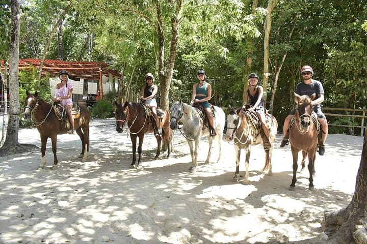 Jungle ATV and Cenote Adventure in Puerto Morelos: Zip Lines, Horses & Tequila photo 4