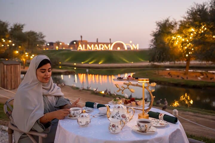 Desert High Tea at Al Marmoom Oasis: Sunset Teas, Falcons & Stargazing in Dubai photo 6