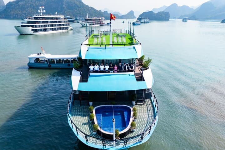 Ha Long & Lan Ha Bay 2D1N 5-Star Luxury Cruise from Hanoi — Kayak, Caves & Floating Villages photo 5