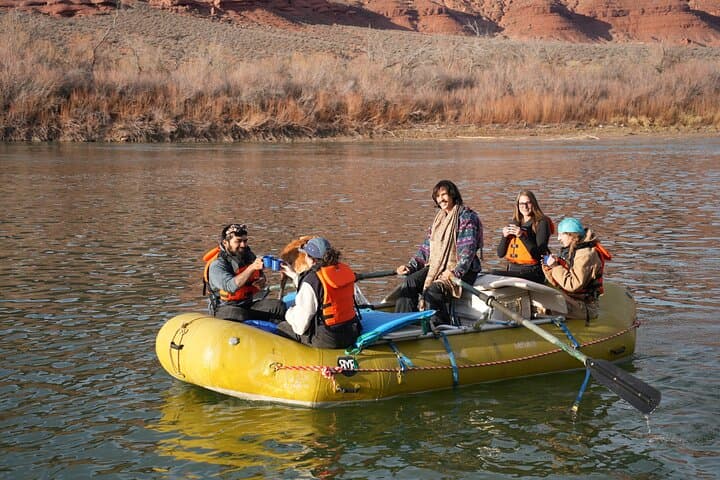 Winter Rafting at Fisher Towers: Guided Colorado River Float from Moab