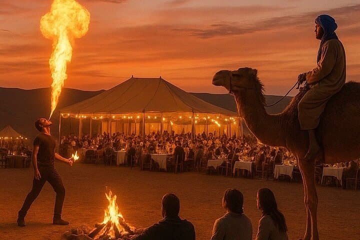 Agafay Desert Quad Bike, Sunset Camel Ride & Dinner Show from Marrakesh