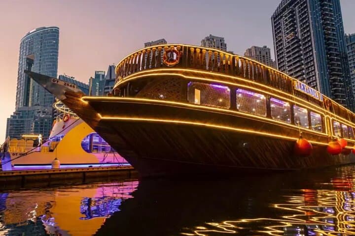 Night Dubai City Tour & VIP Marina Dhow Dinner Cruise (Russian Group) photo 3
